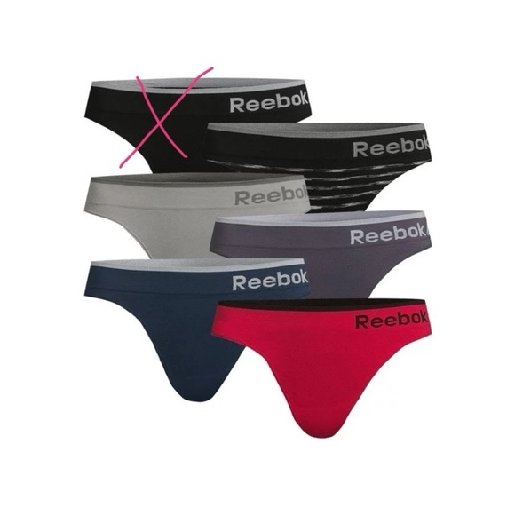 NEW!! Reebok 5 Pack of Thongs - Picture 2 of 8